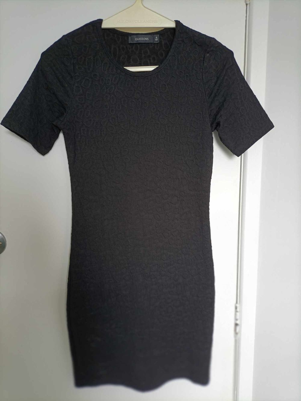 Black mini dress