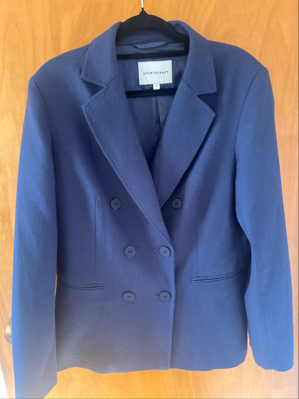 Sportscraft Blue Double Breasted Blazer