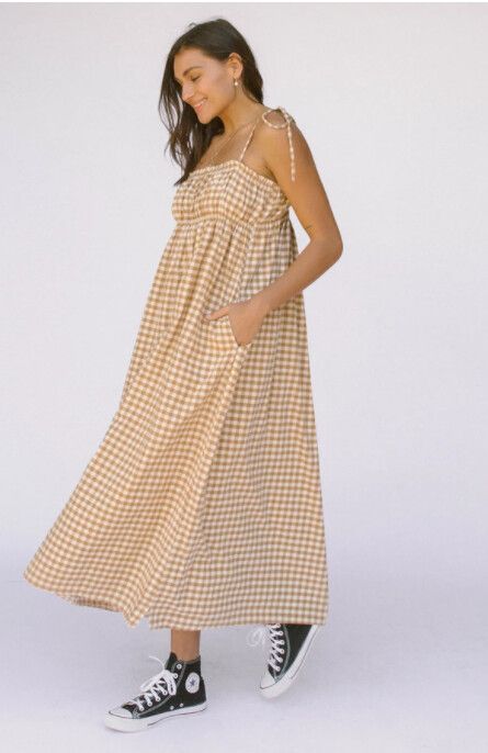 Mini Avalon Smock Dress- Blue Gingham – The Store Pokolbin ABN#81639188604