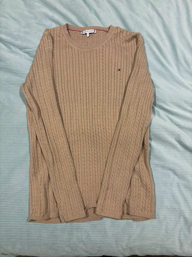 Tommy Hilfiger Beige Cable Knit Jumper
