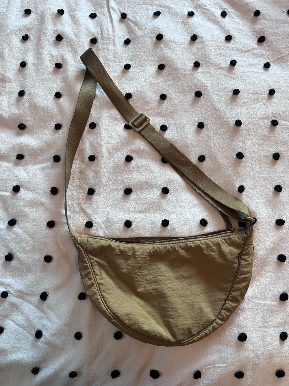 Uniqlo Beige Nylon Crossbody Bag