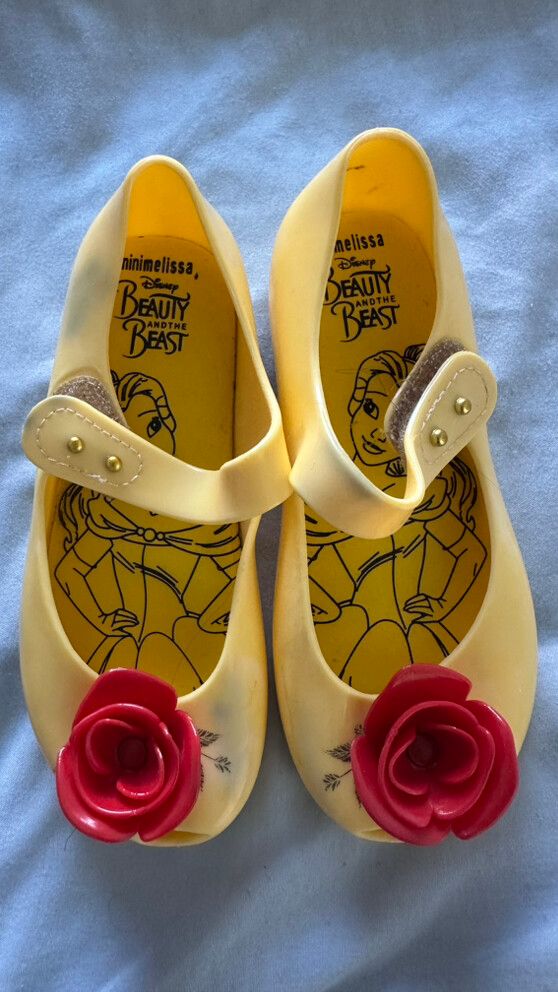 Melissa Beauty and the Beast Yellow Ballet Flats – Size EU 27