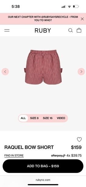 Ruby Raquel Bow Shorts