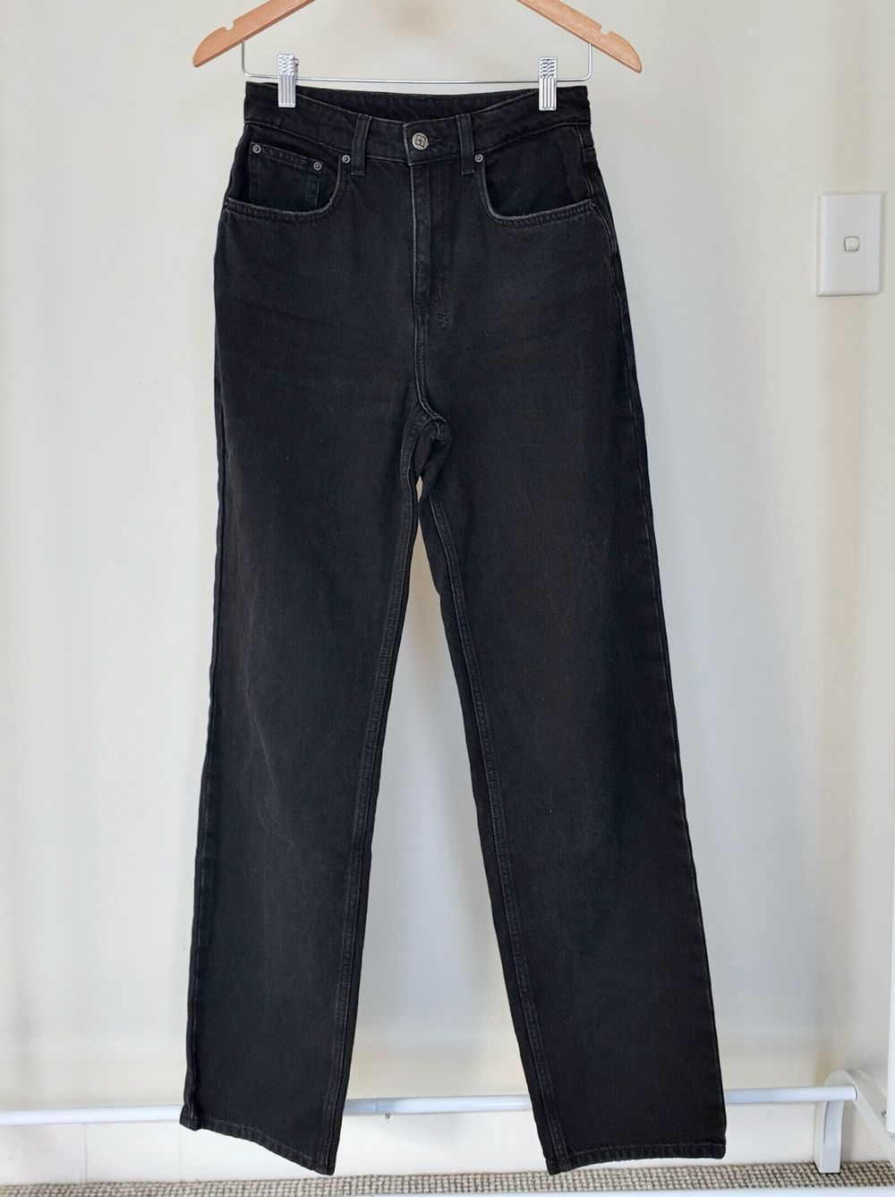 Ksubi Black Straight Leg Jeans