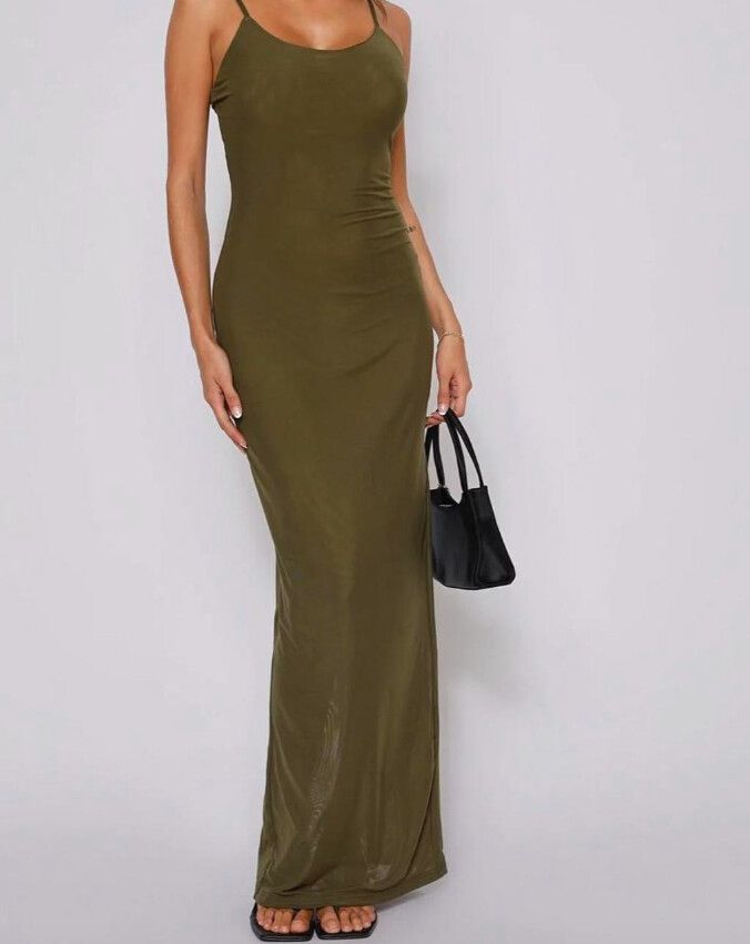 katherine green dress Light Green Bridesmaid Dress Katherine Girls Spaghetti Straps Ruffles main image 1