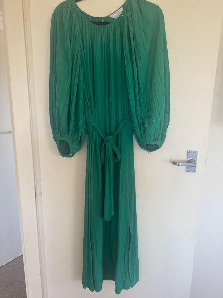 green emerald velvet dress Veronika Maine Daintree Dress