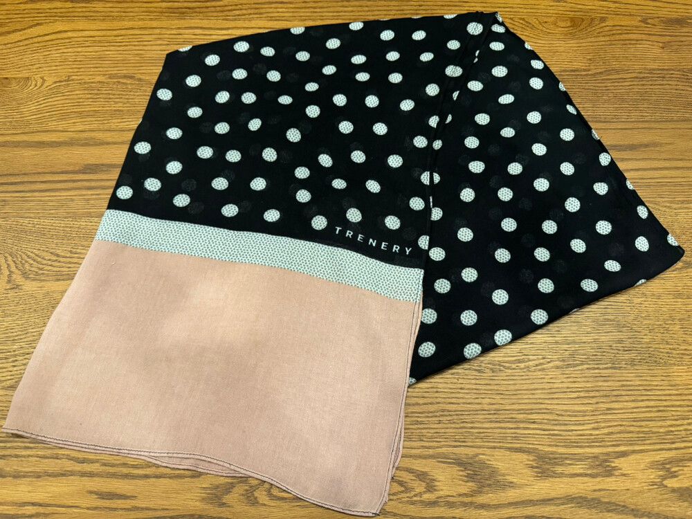 Trenery Black and Pink Scarf