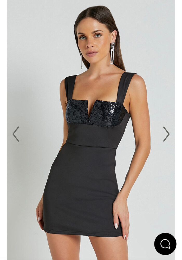 Brand New Showpo Little Black Dress With Tag