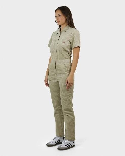 Dickies Khaki Corduroy Playsuit