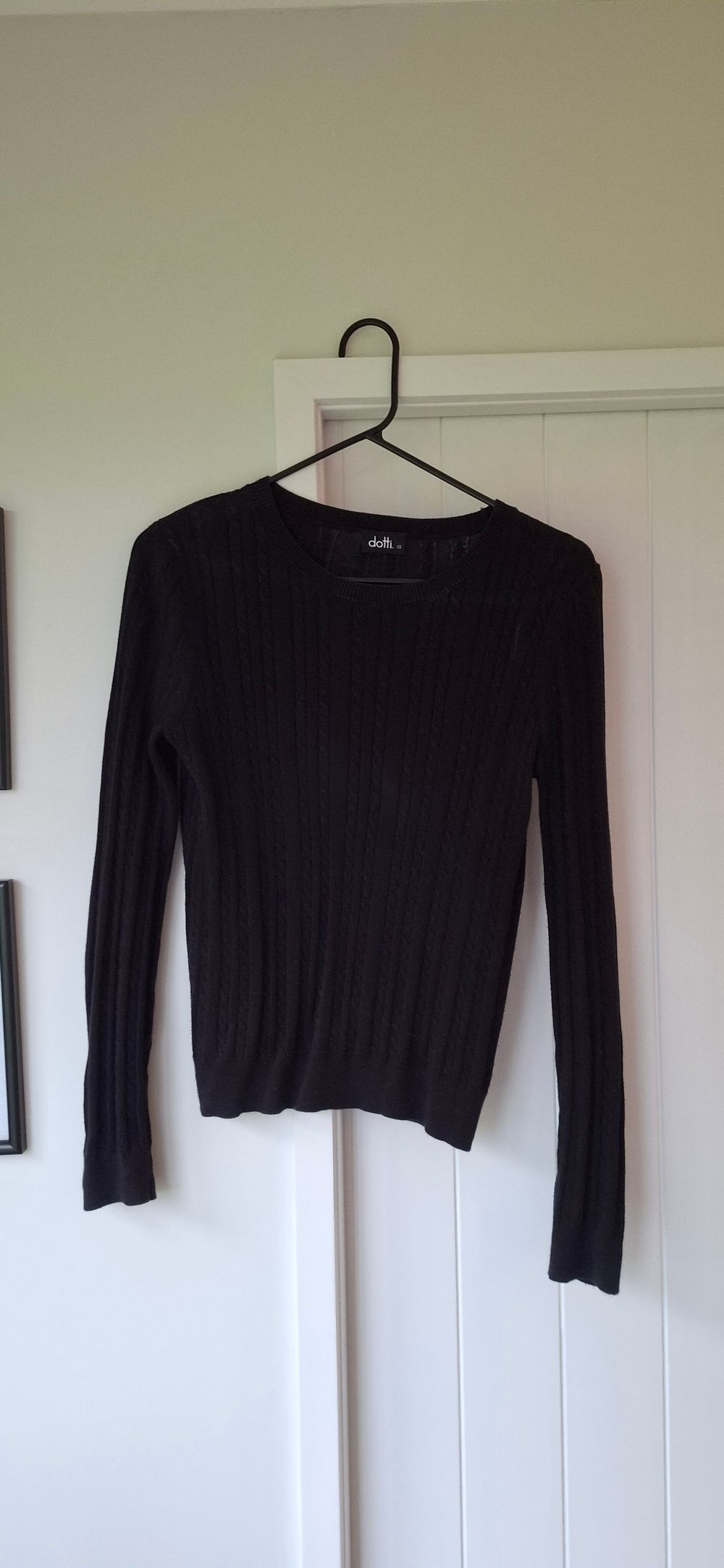 Dotti Black Cable Knit Jumper