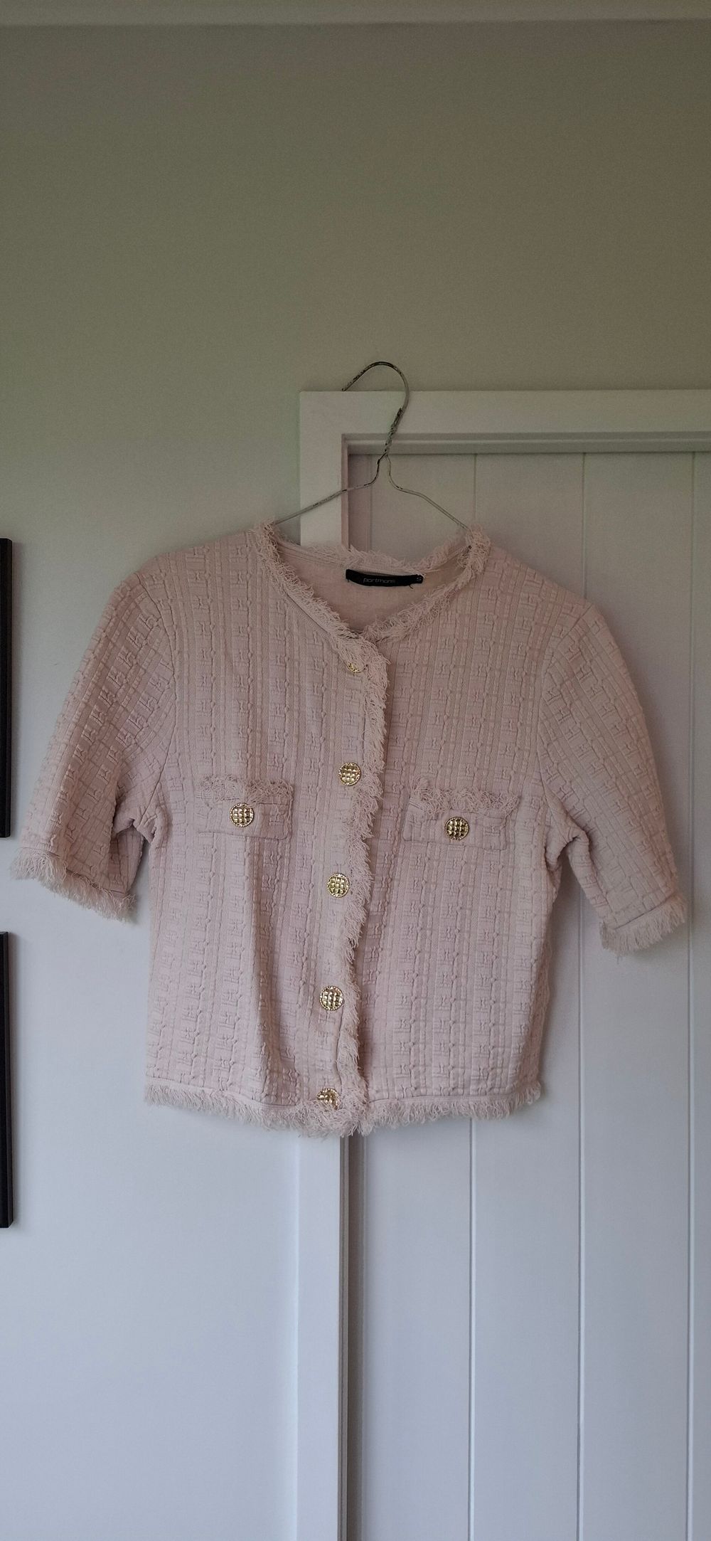 Portmans Pink Tweed Top