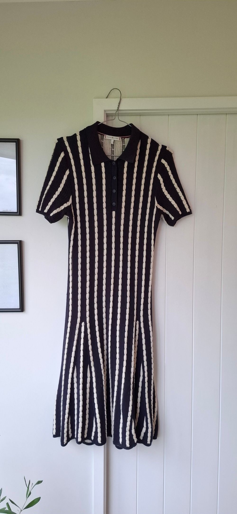 Tommy Hilfiger Cable Knit Striped Dress