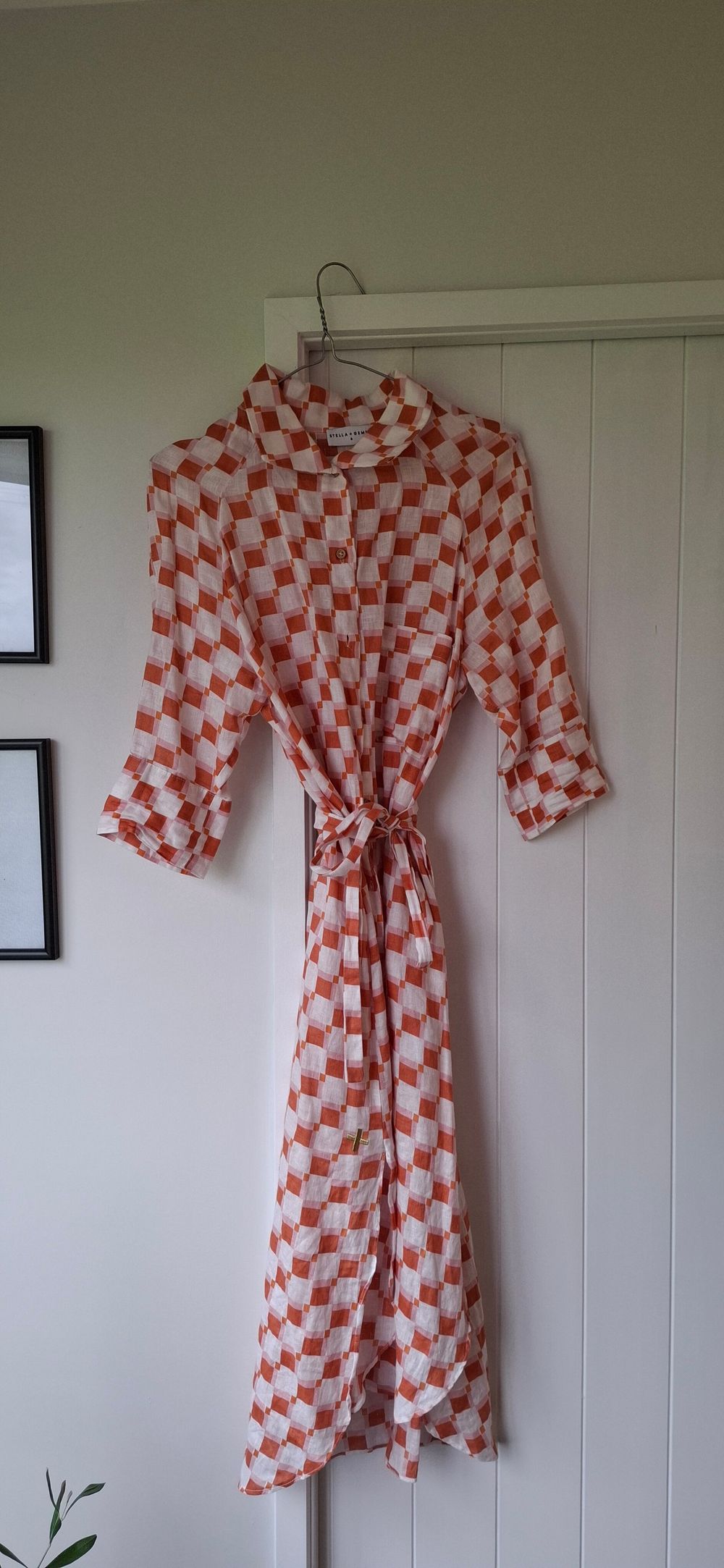 Stella + Gemma Check Shirt Dress