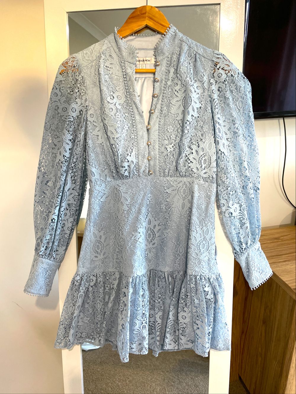 Forever New - Blue Lace Dress on Designer Wardrobe Forever New - Blue Lace Dress on Designer Wardrobe