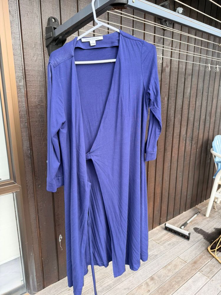 Diane Von Furstenberg Purple Wrap Dress