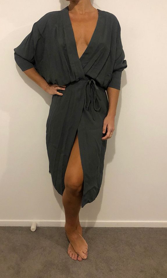grey denim dress Etch Denim mini Dress Blue / XS main image 0