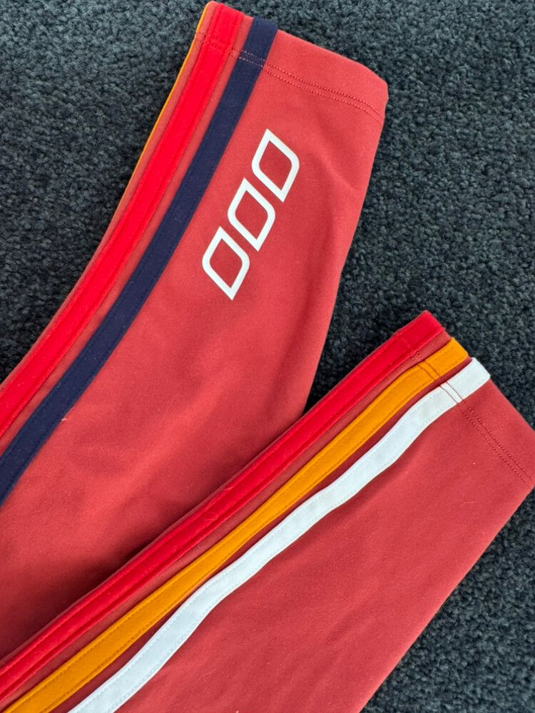 Lorna Jane Red/ Rust buttery running tights