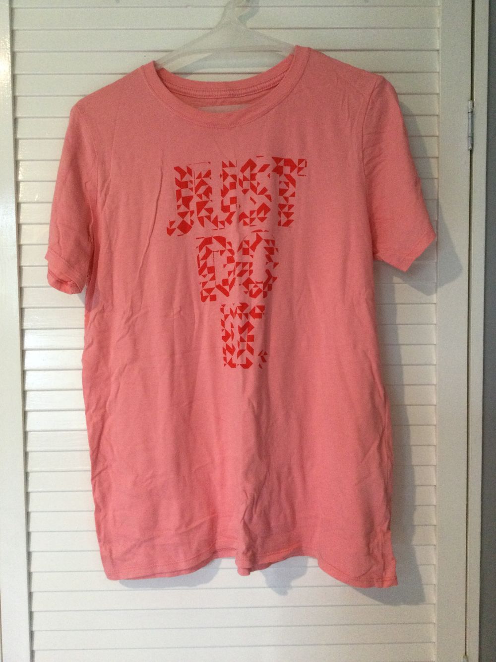 pink nike just do it t shirt