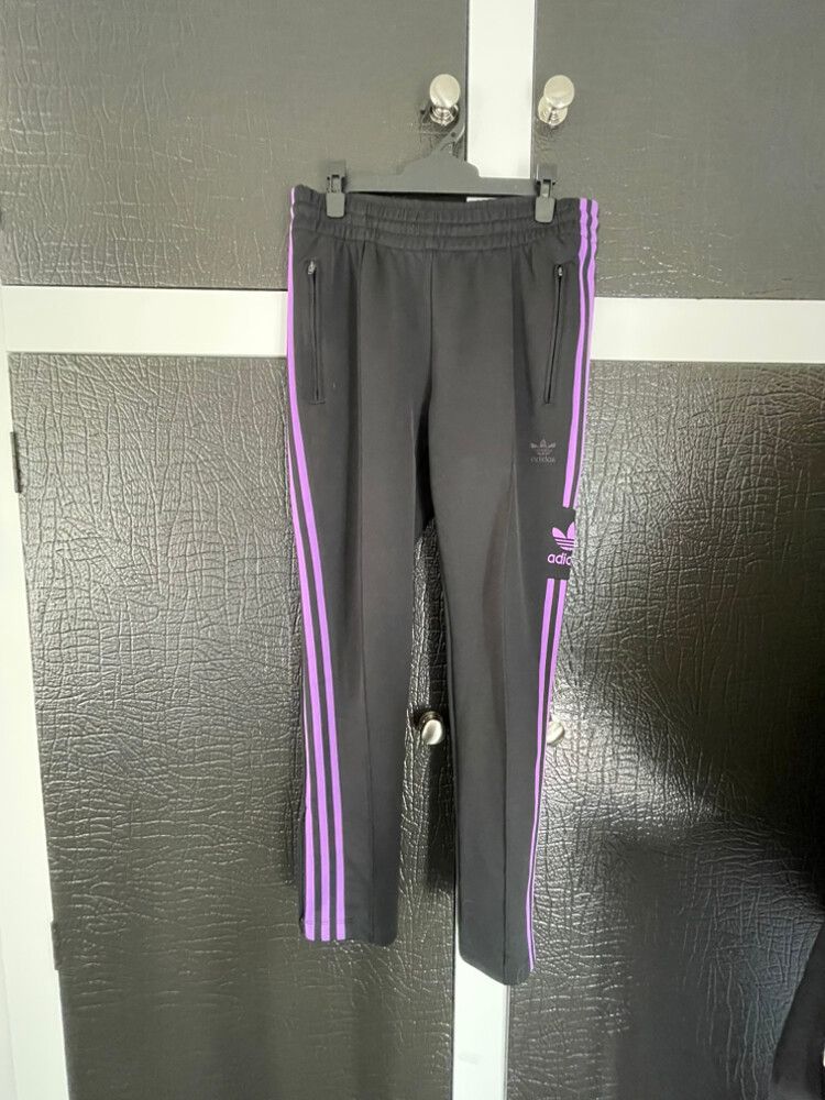 Purple Side Stripe Track Pants