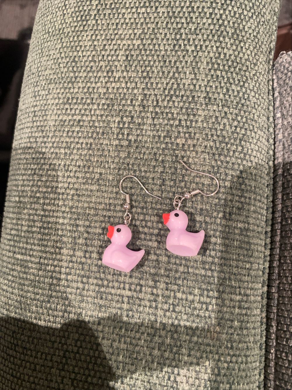 Lilac Duck earrings