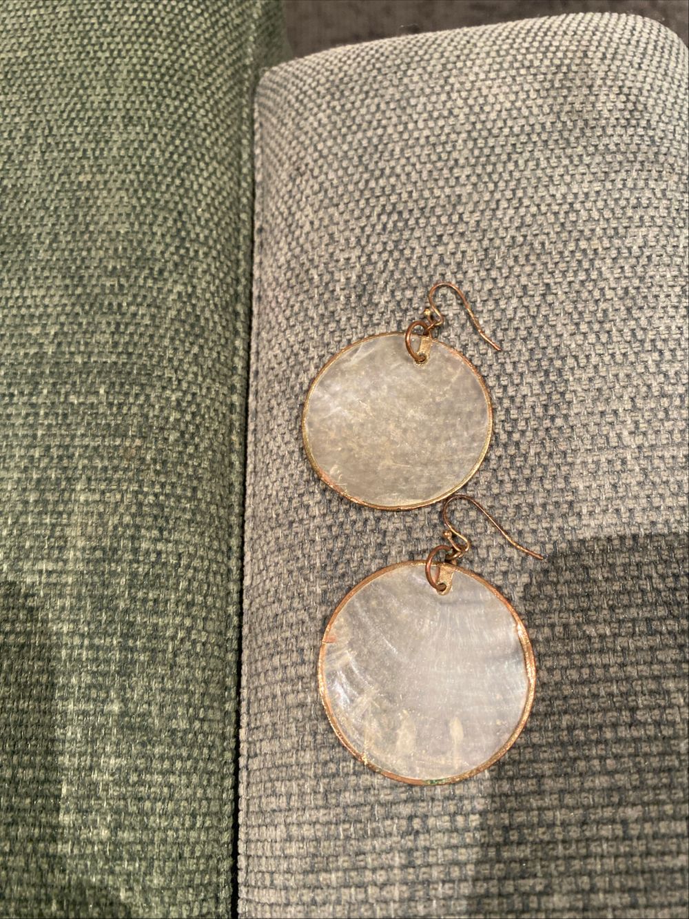 Round Mother of Pearl Earrings