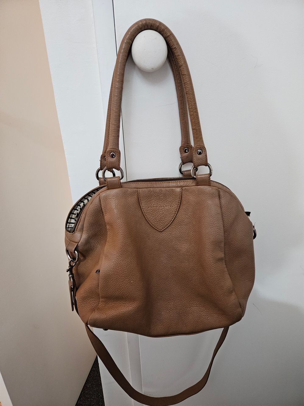 Status Anxiety leather bag