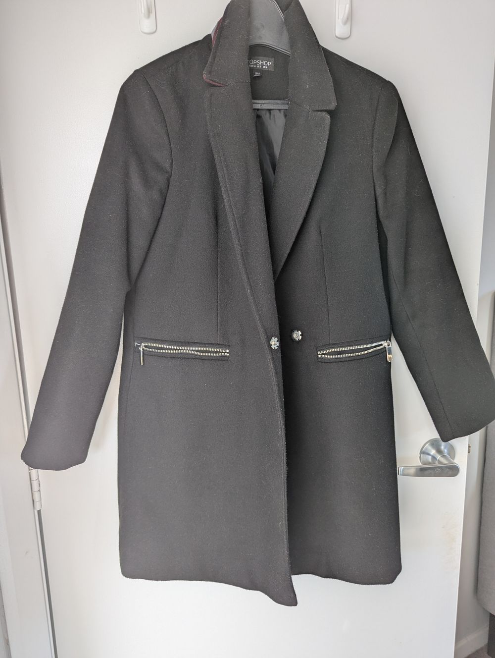 Topshop Black Coat