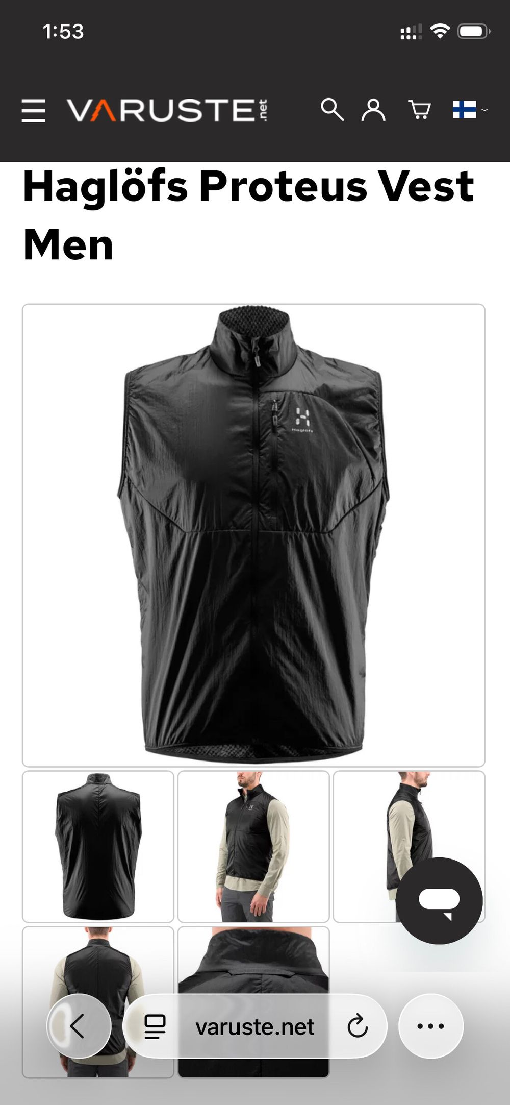 Haglöfs Black Proteus Vest