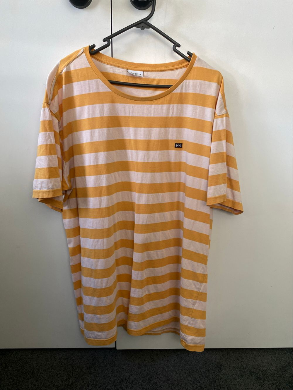 Huffer Yellow and White Striped T-Shirt