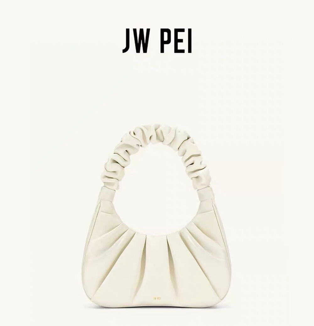 JW PEI Gabbi Ruched Hobo Handbag - White