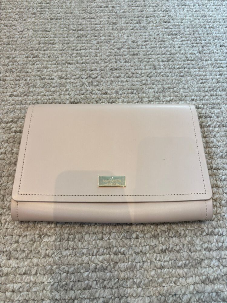 Kate Spade Tan and Yellow Clutch Bag