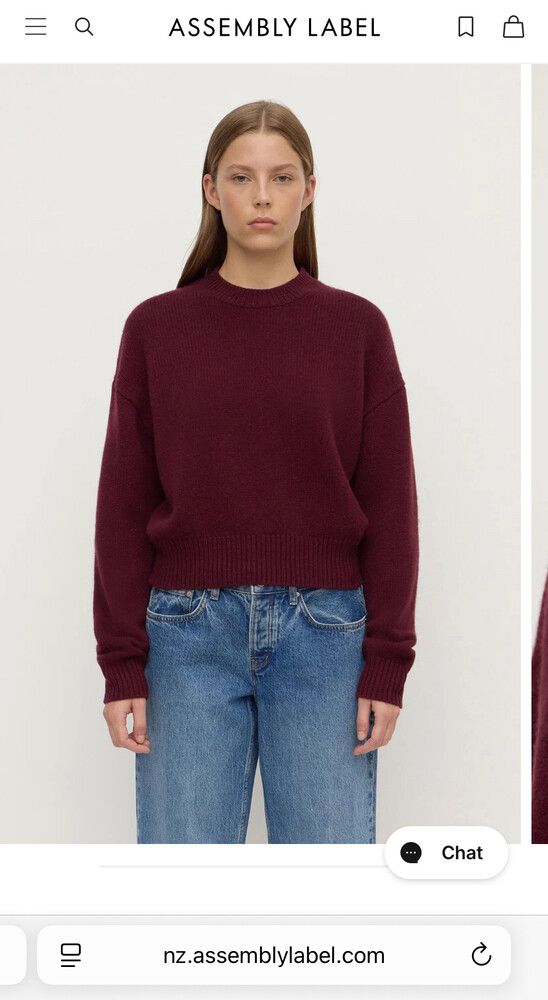 Assembly Label Benny Knit Merlot