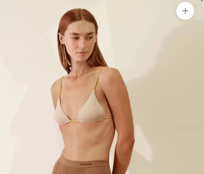 triangle bralette organic cotton