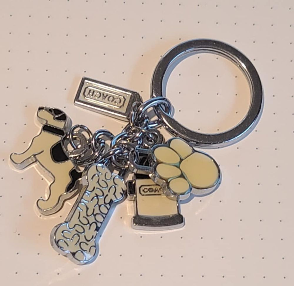 Coach key ring with charms - Jack Russell