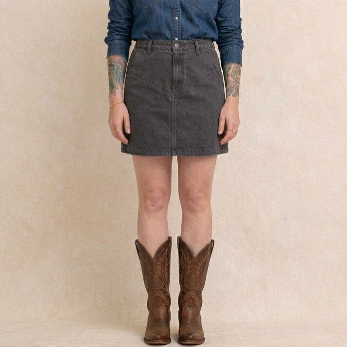 Gorman Grey Denim Mini Skirt