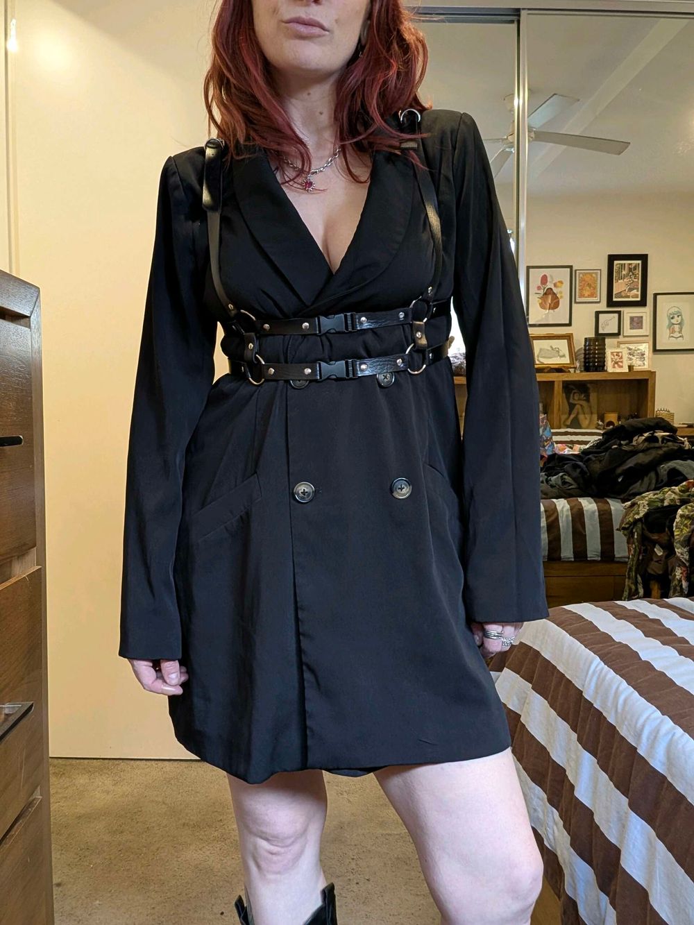 St Mrlo Black Blazer Dress