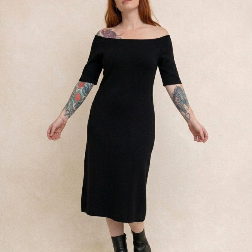 Country Road Black Midi Dress