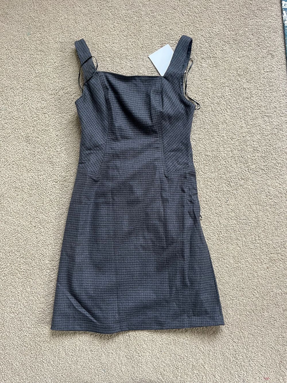 I Love Ugly Charcoal Check Vita Dress