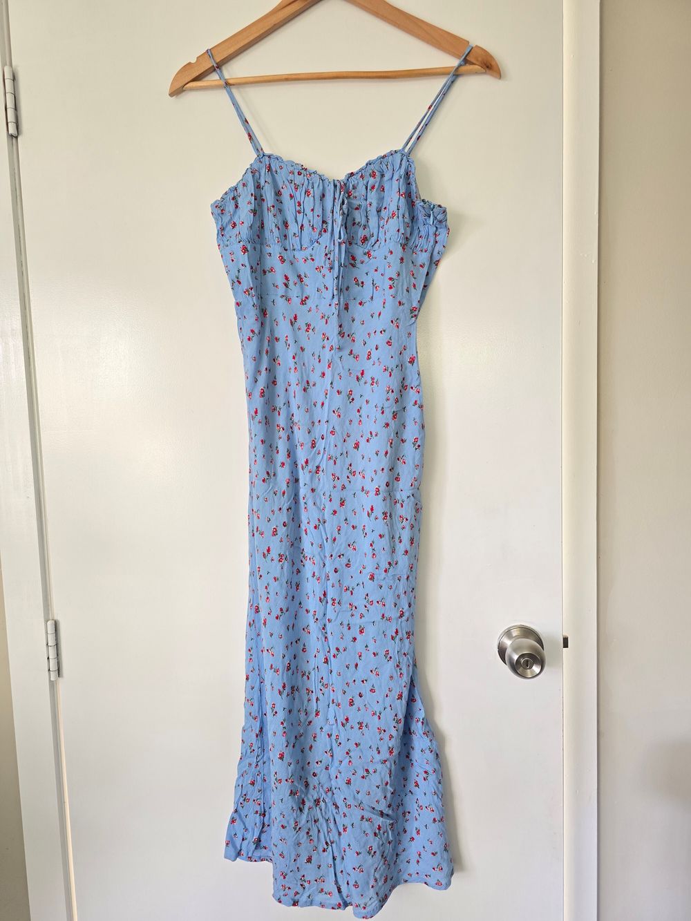 hello molly blue floral dress Flowers Of The Sun Dress Blue Size XS main image 1
