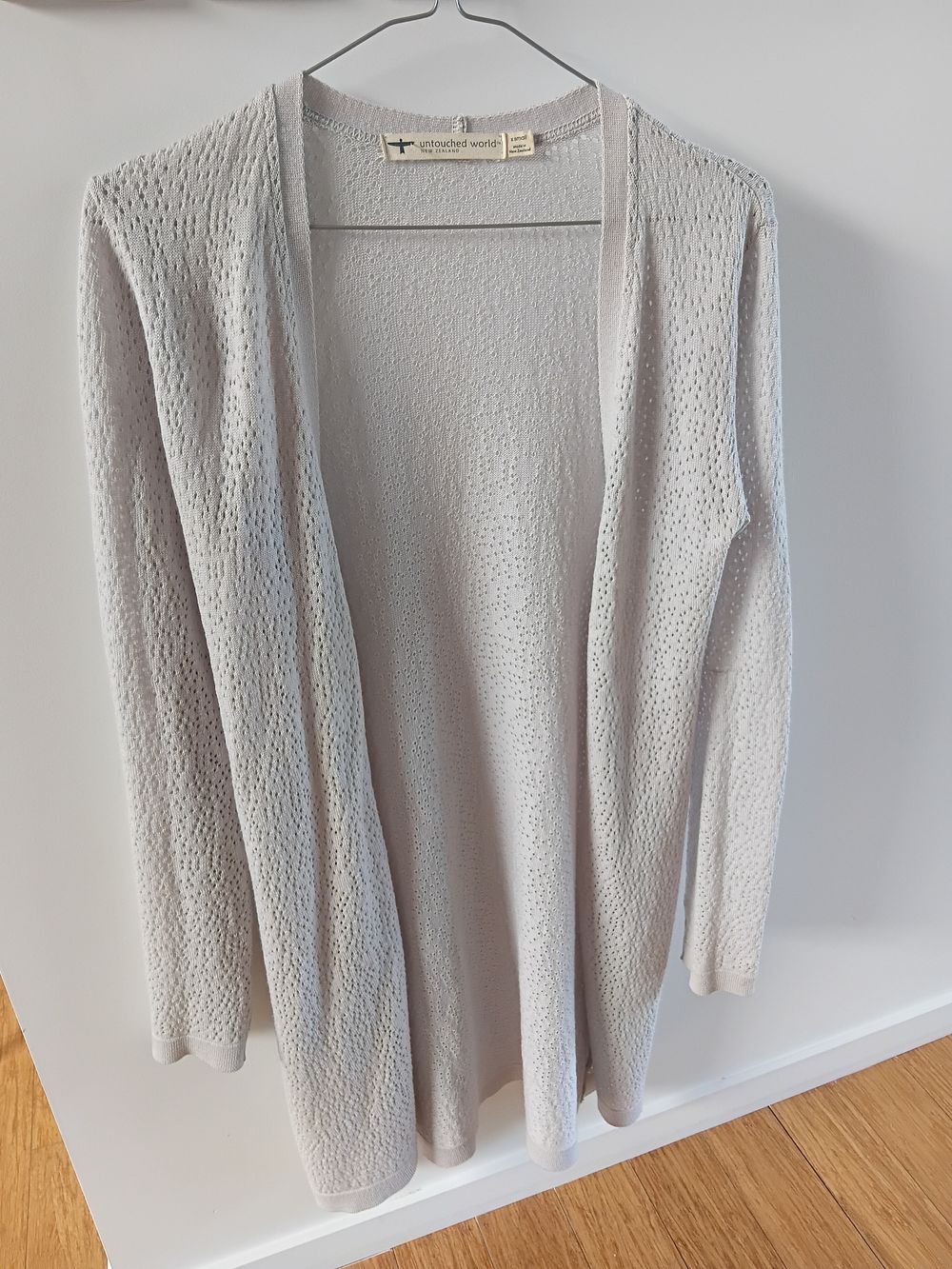 Grey wool cardigan