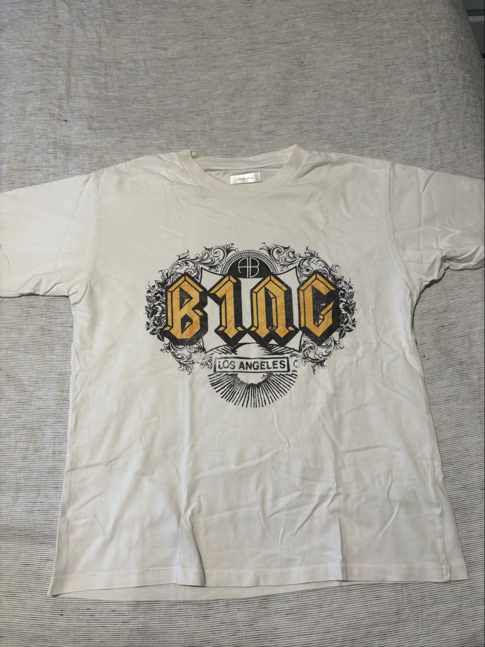 Anine Bing White Graphic T-Shirt