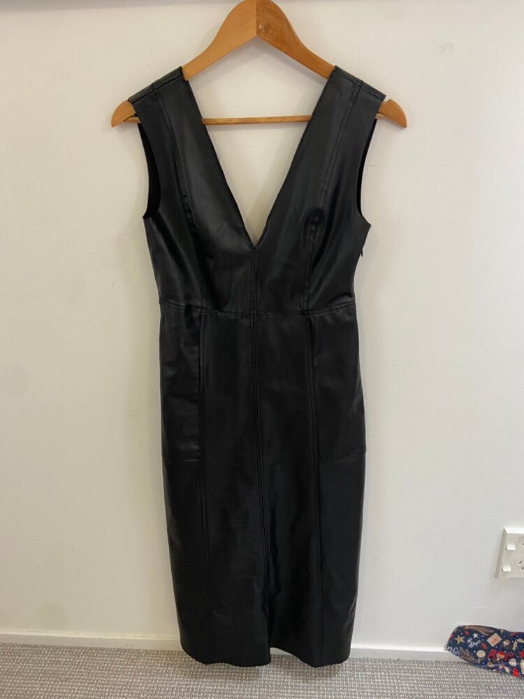 Zara - Zara Faux Leather dress on Designer Wardrobe