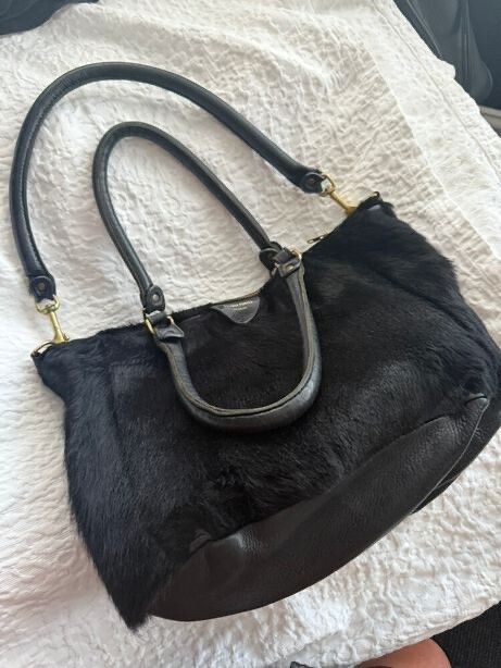 Genuine Leather And Cowhide Deadly Ponies Bag Hardly Used
