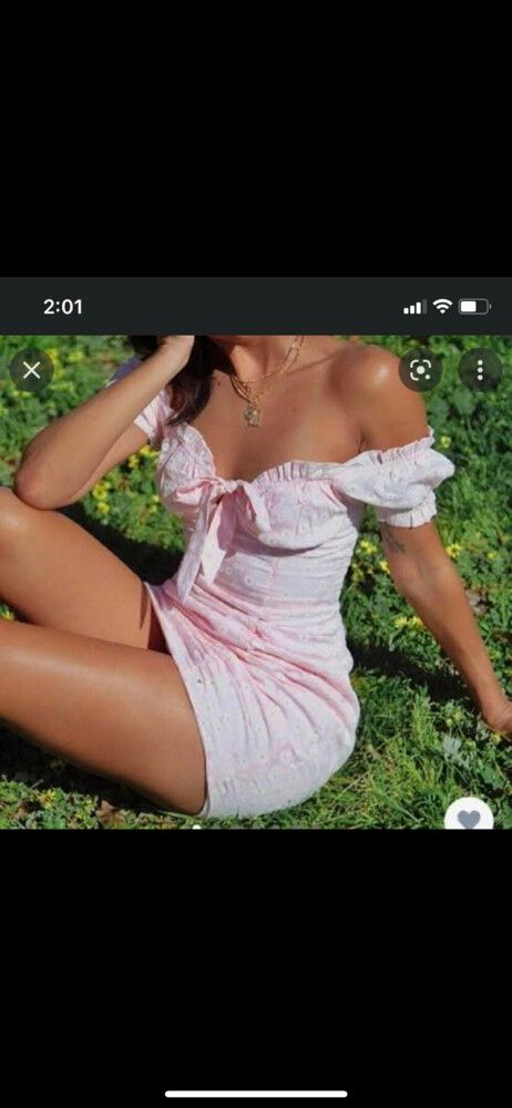strapless open back dress Daisy Chains Broderie Halter Mini Dress White