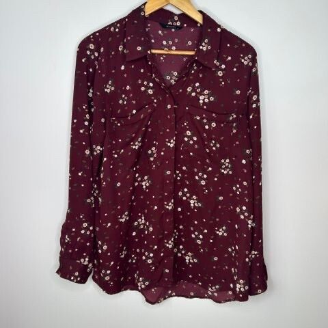 Decjuba Floral Button-Down Shirt – Size 12 (Oversized Fit)
