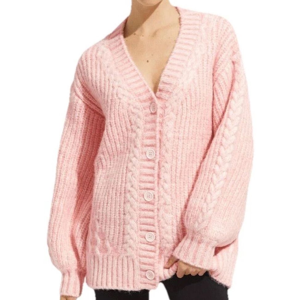 Steele Powder Pink Prue Knit Cardigan Size M