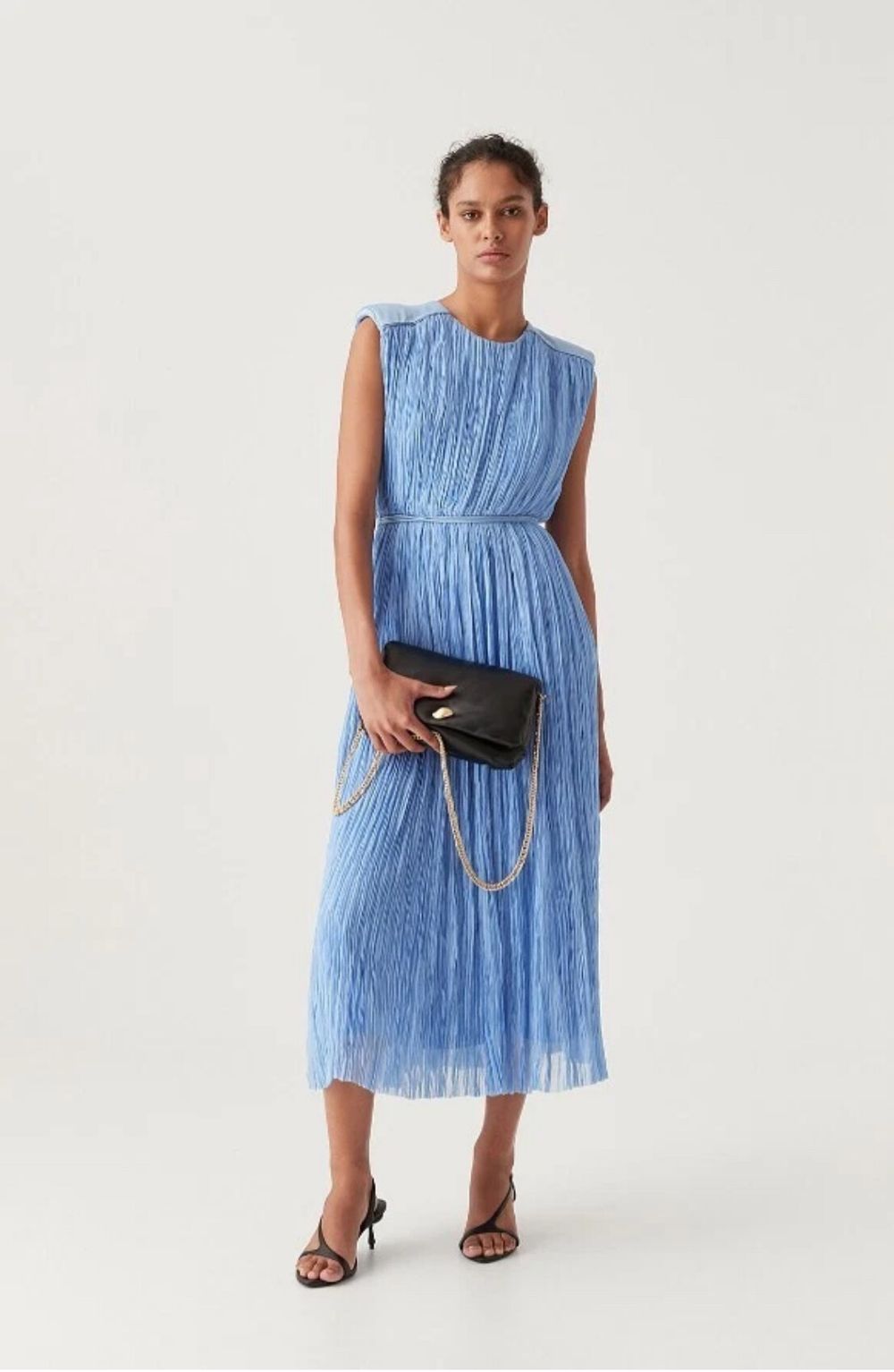 Aje Solstice Pleated Midi Dress