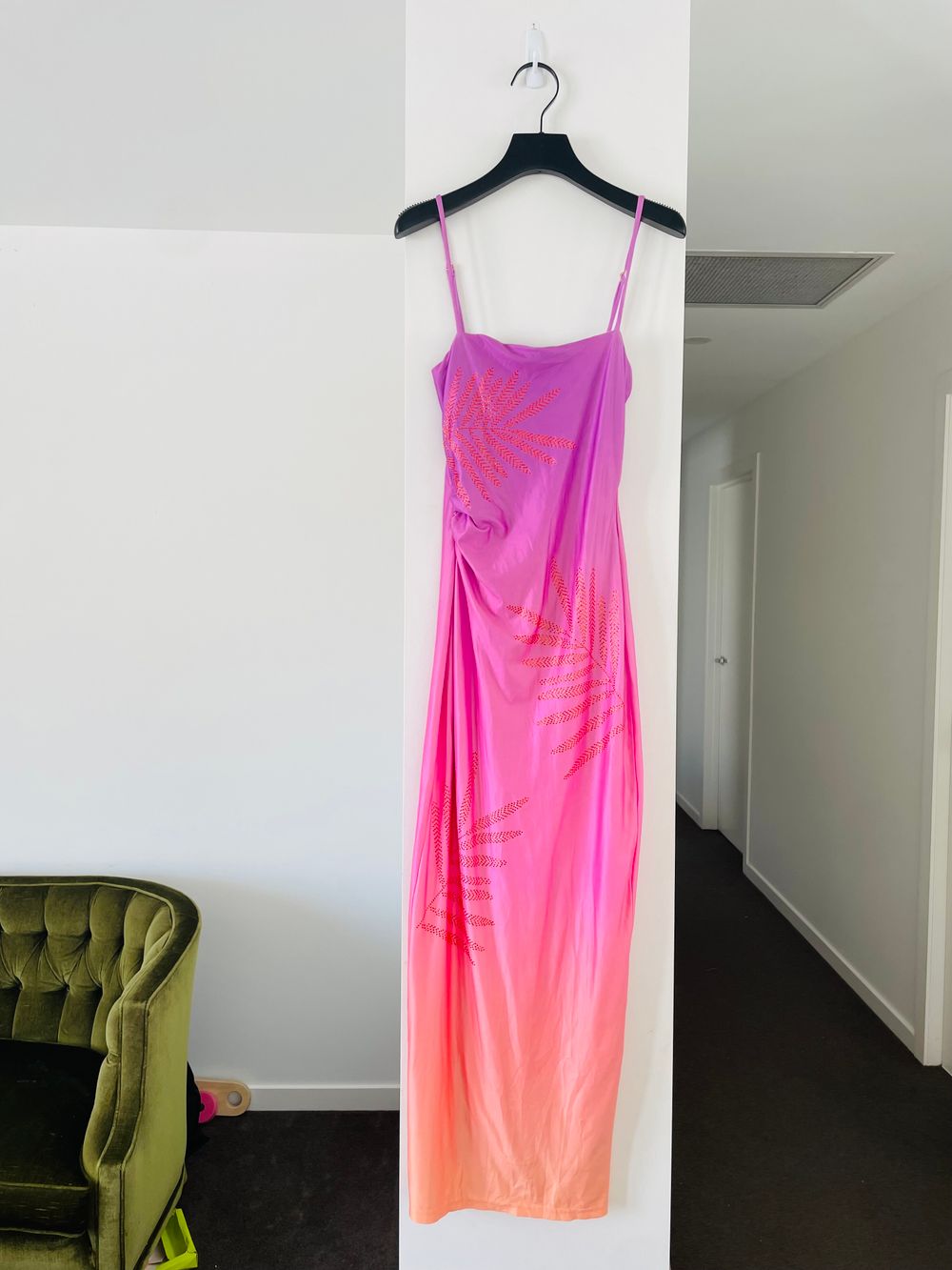 Runaway the Label Ombré Pink Dress, Size Small
