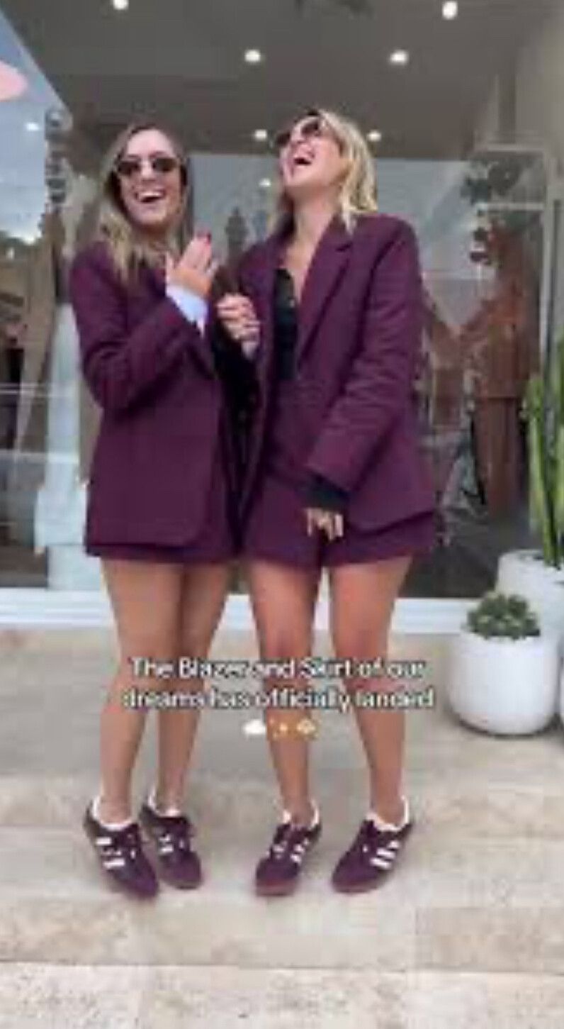 Sneaky Link Sol Blazer & Sneaky Mini Skirt Set Burgundy Girls With Gems Size L BNWT