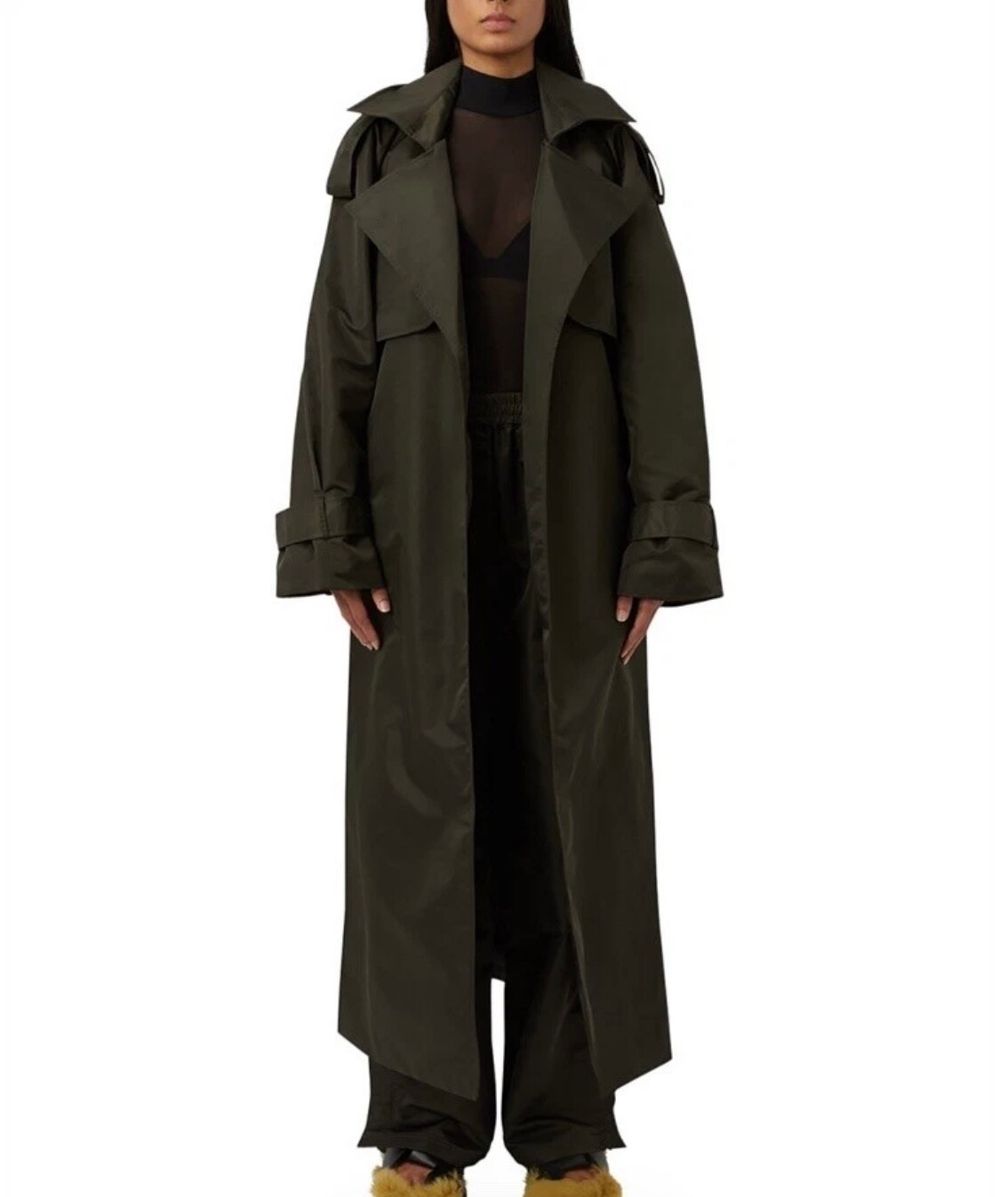 Camilla and Marc Dennes Trench Coat Size S/M Coffee Oversized NWOT